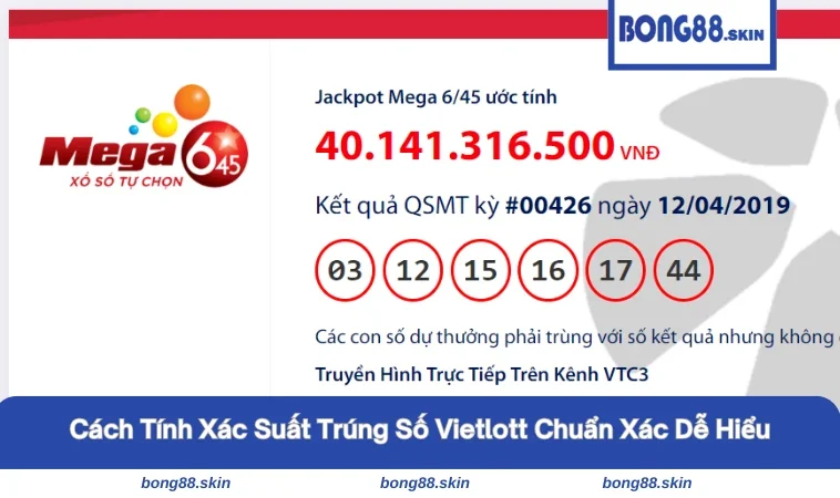 cách tính xác suất trúng số vietlott